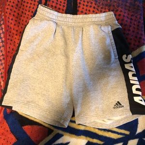 Adidas fleece shorts! Size M